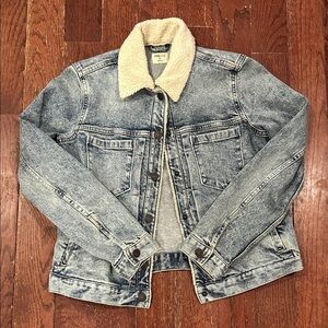 GAP Blue Denim Jacket with Cream Lining